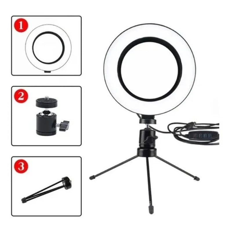 Luminária Ring Light Led com Tripé