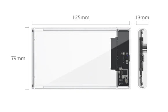 Estojo para HD Externo 2.5 USB