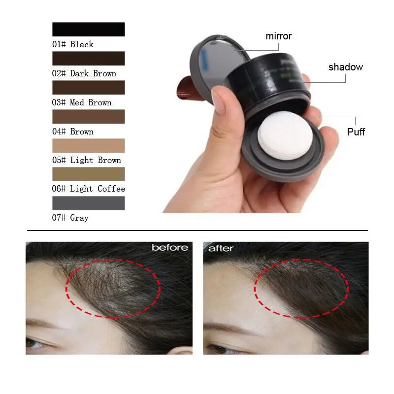 Sevich Hairline Repair Filling Powder With Puff Sevich Fluffy Thin Powder Pang Line Shadow Powder Forehead Hair Makeup Concealer