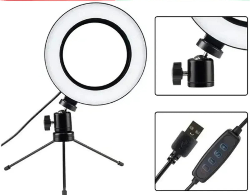 Luminária Ring Light Led com Tripé