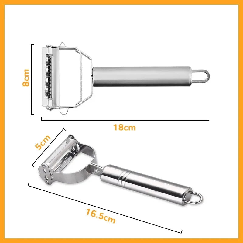 Descascador de cozinha multifuncional Aço inoxidavel