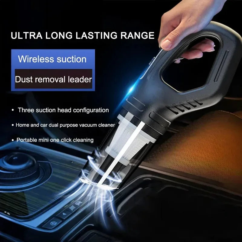 USB Charging Handheld Cordless Vacuum Cleaner 120W Portable Car Vacuum Cleaner Powerful Suction for Car Home Office Pet Hair