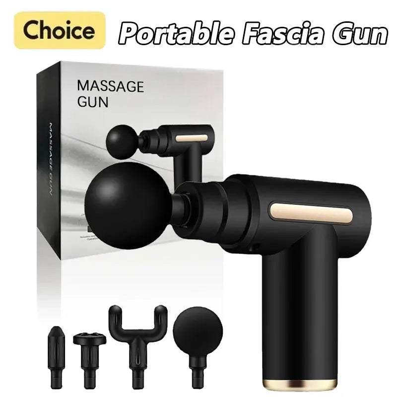 USB Mini Massage Gun Fascia Machine Muscle Relaxation Vibrating Gun Rod Massage Fitness Equipment Neck Grab Fascia Gun