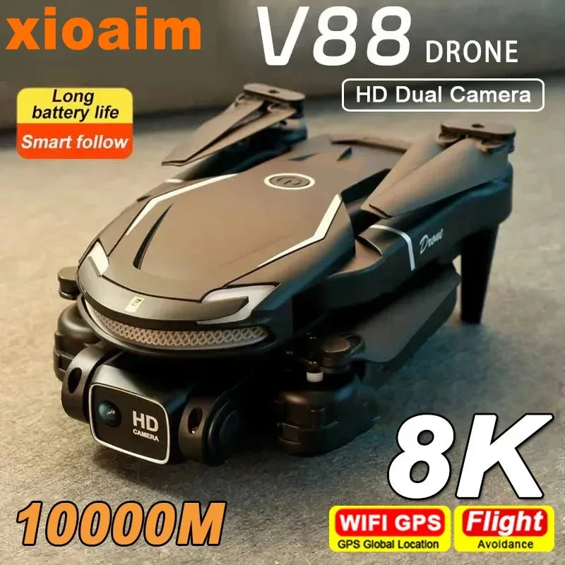 Xiaomi New V88 Drone 8K Dual Camera Quadcopter Toy UAV