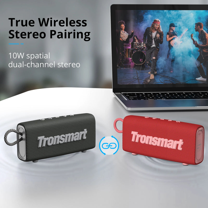 Original Tronsmart Trip Bluetooth 5.3 - À prova d'água IPX7