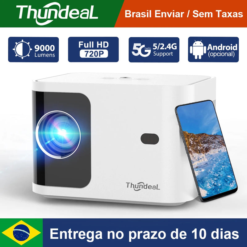 ThundeaL HD Mini Projector TD91 for Full HD 1080P 4K Video 5G WIFI Android Portable Projector TD91W Home Theater Cinema Beamer